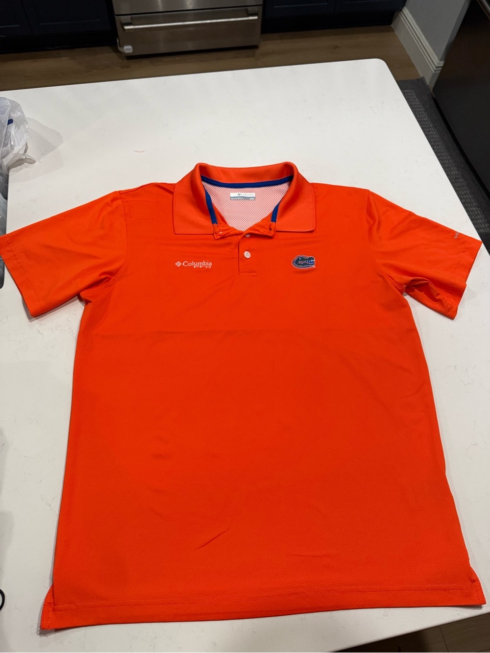 Columbia PFG Florida Gators Orange Polo
